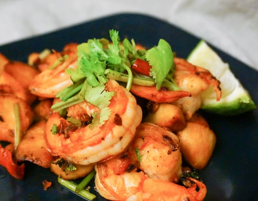 King Prawns in Black Bean